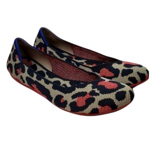 Rothy's Red Cat Flat Retired Size 8